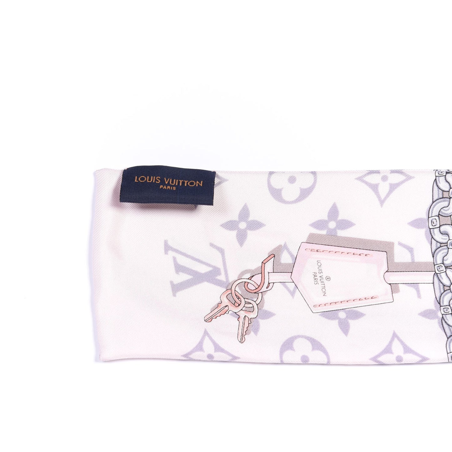 Silk Monogram Confidential Bandeau Light Pink