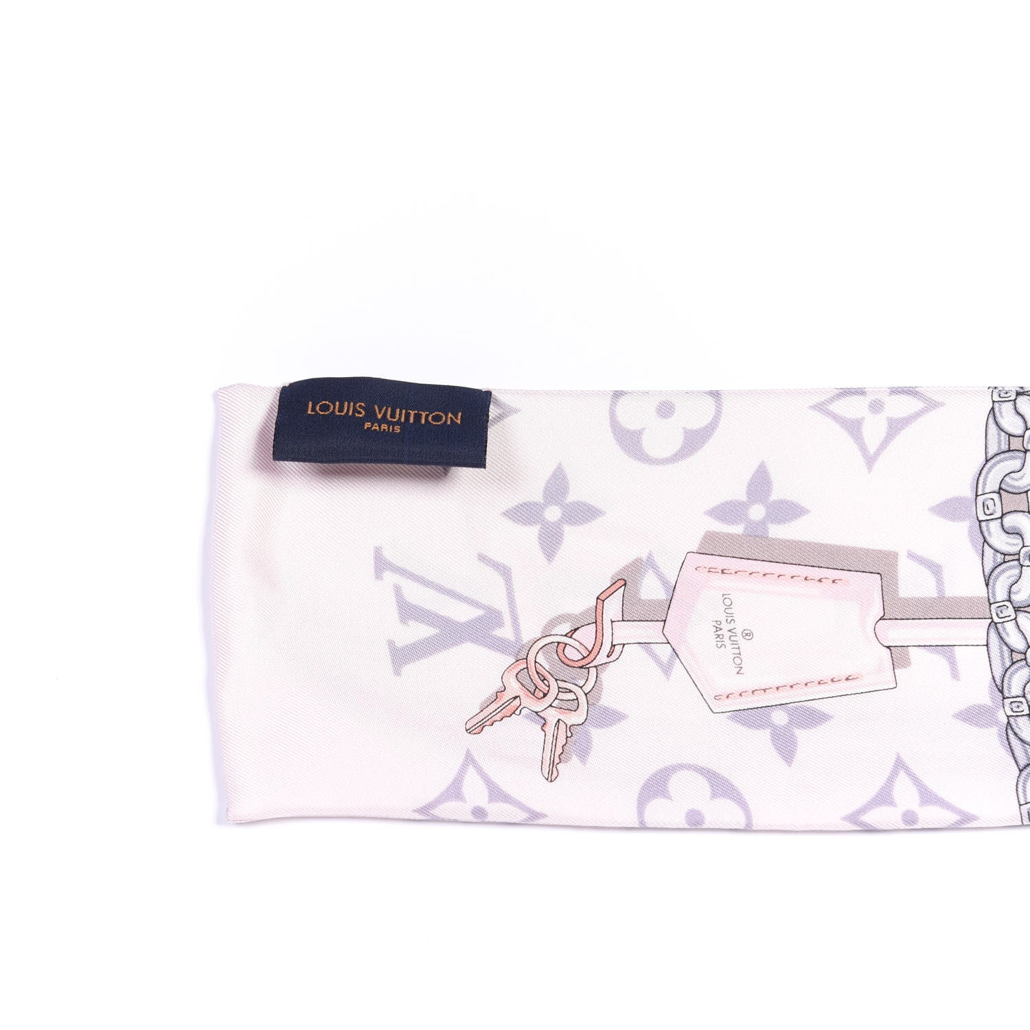 Louis Vuitton Silk Monogram Confidential Bandeau Light Pink 3 of 3