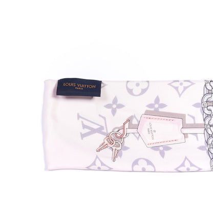 Louis Vuitton Silk Monogram Confidential Bandeau Light Pink 3 of 3