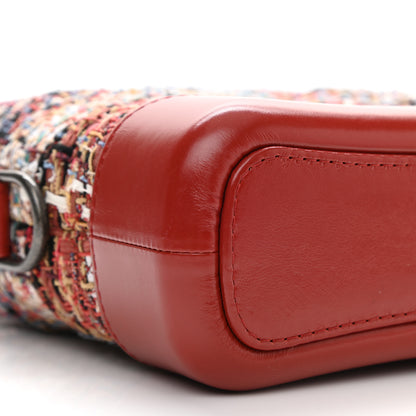 Chanel Tweed Calfskin Small Gabrielle Hobo Red 9 of 12