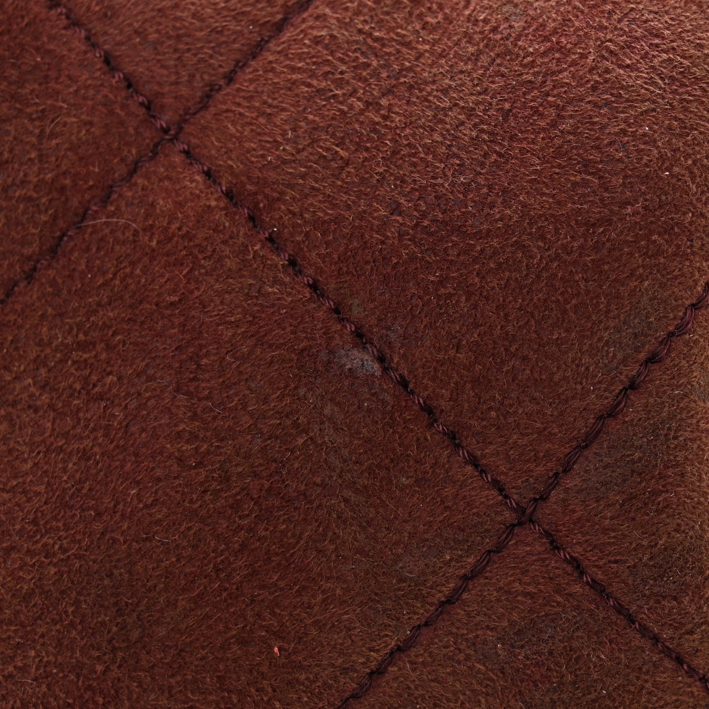 Shearling Quilted Medium Single Flap Brown