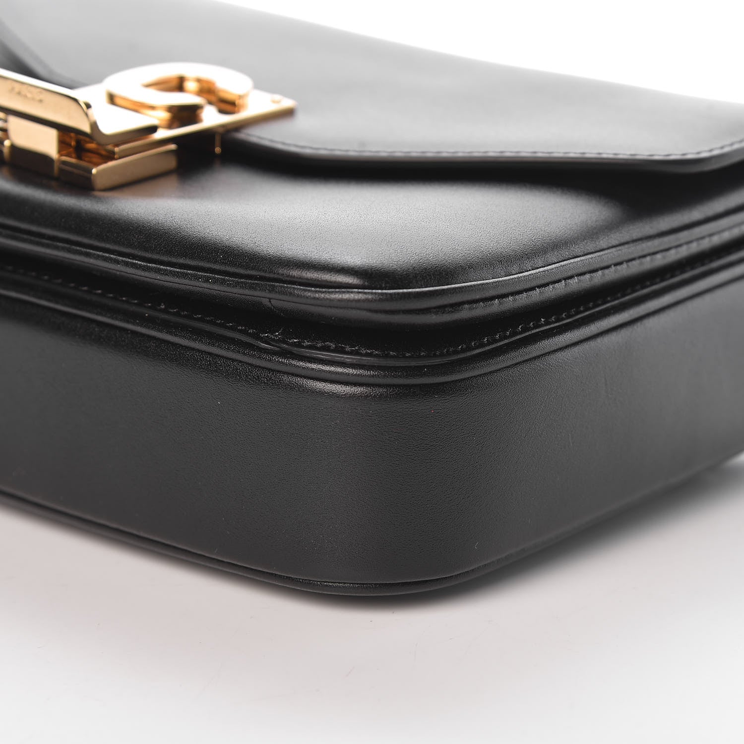 Celine Shiny Calfskin Small C Bag Black 10 of 10