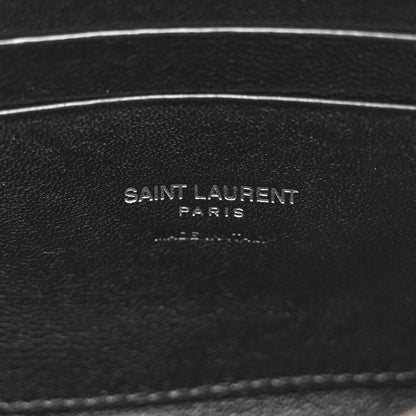 Saint Laurent Grain De Poudre Matelasse Monogram Mini Lou Camera Bag Black 6 of 12