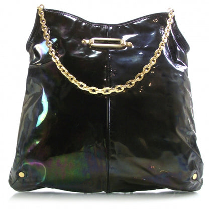 Jimmy Choo Patent Tasha Hobo Petrol 1 of 9