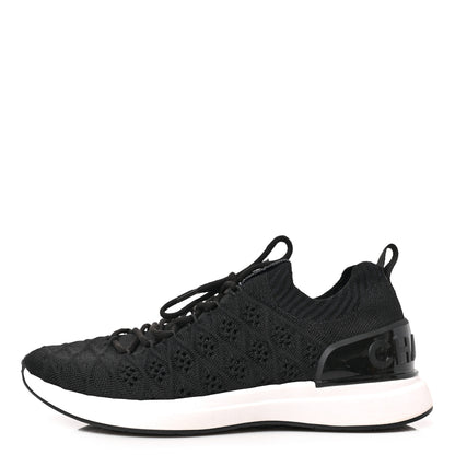 Chanel Fabric Logo Sneakers 39 Black 1 of 7
