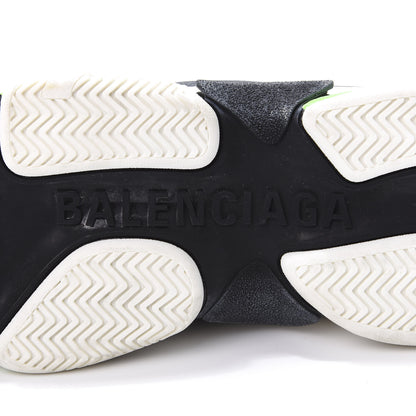 Balenciaga Fabric Mesh Womens Triple S Sneakers 40 White Green Fluo Black 8 of 10