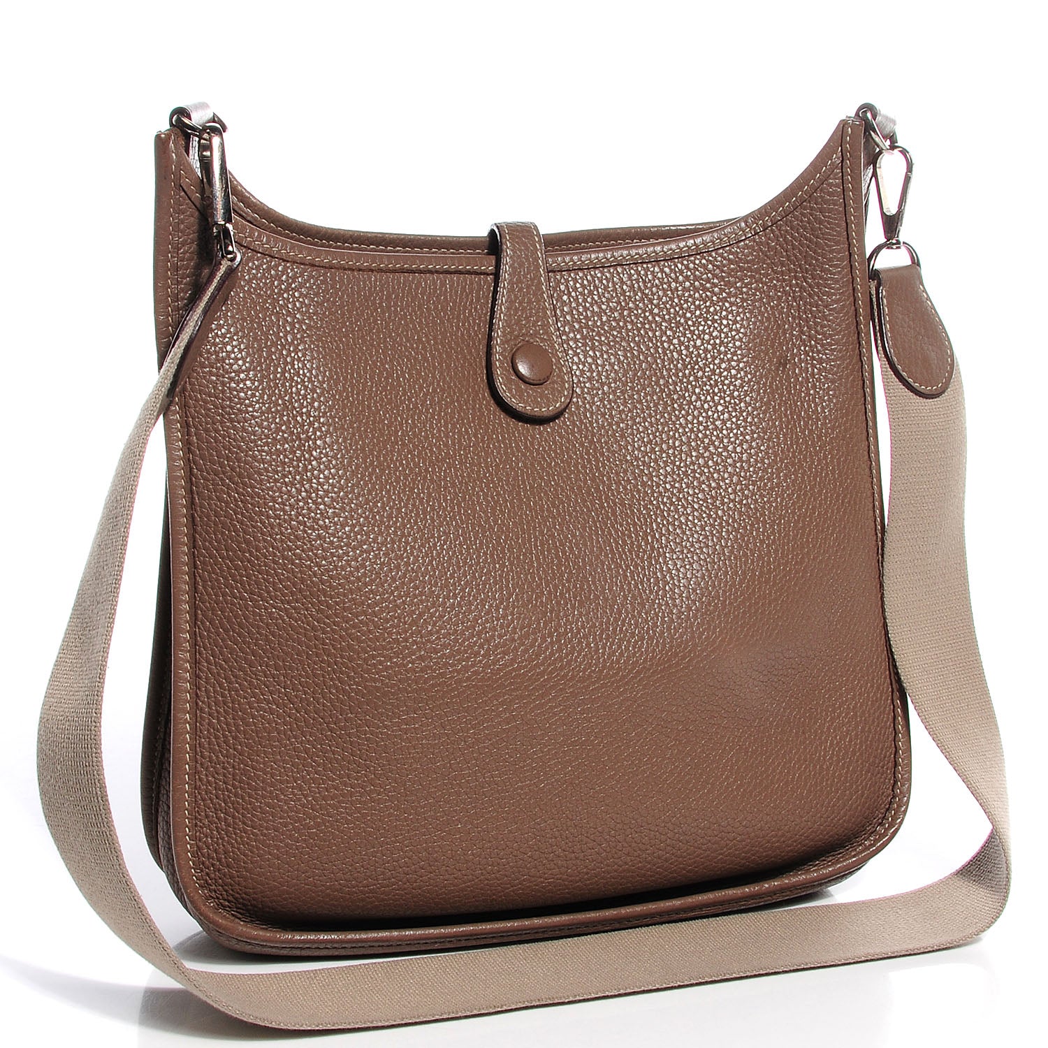 Hermes Taurillon Clemence Evelyne PM Etoupe 3 of 16