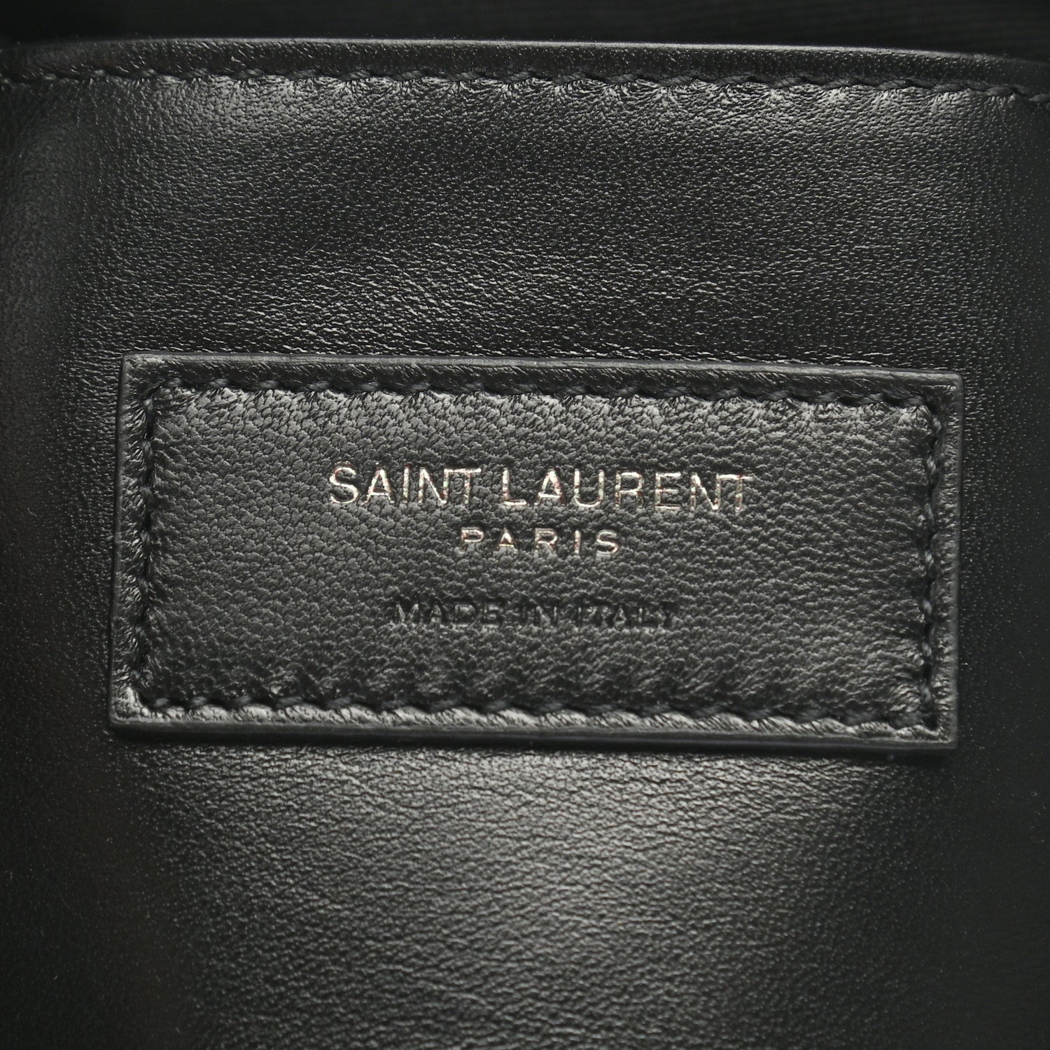 Saint Laurent Grain De Poudre West Hollywood Monogram Fold Over Clutch Black 6 of 8