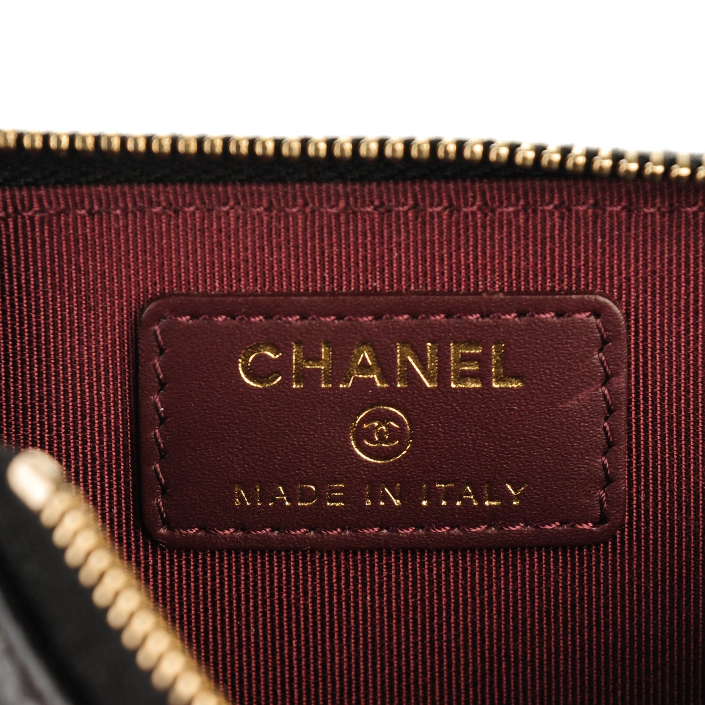 Caviar Quilted Key Holder Case Black