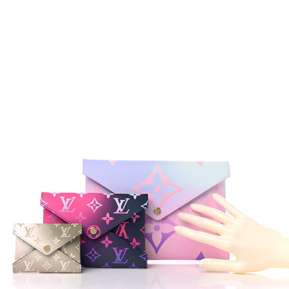 Louis Vuitton Monogram Giant Spring in the City Kirigami Pochette Set Sunrise Pastel Midnight Fuchsia Sunset Kaki 2 of 10