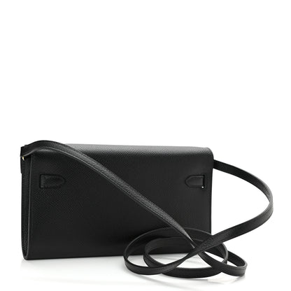 Hermes Epsom Kelly Wallet To Go Black 3 of 9