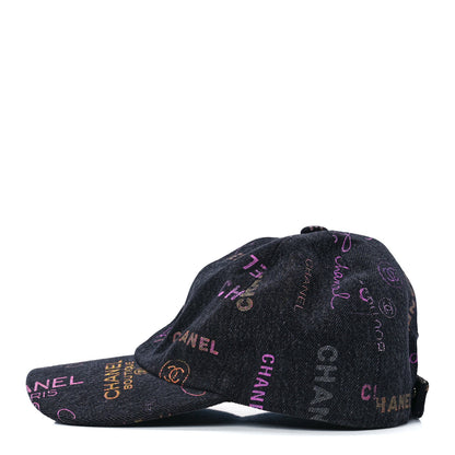 Chanel Denim Mood Cap Hat Black 3 of 7