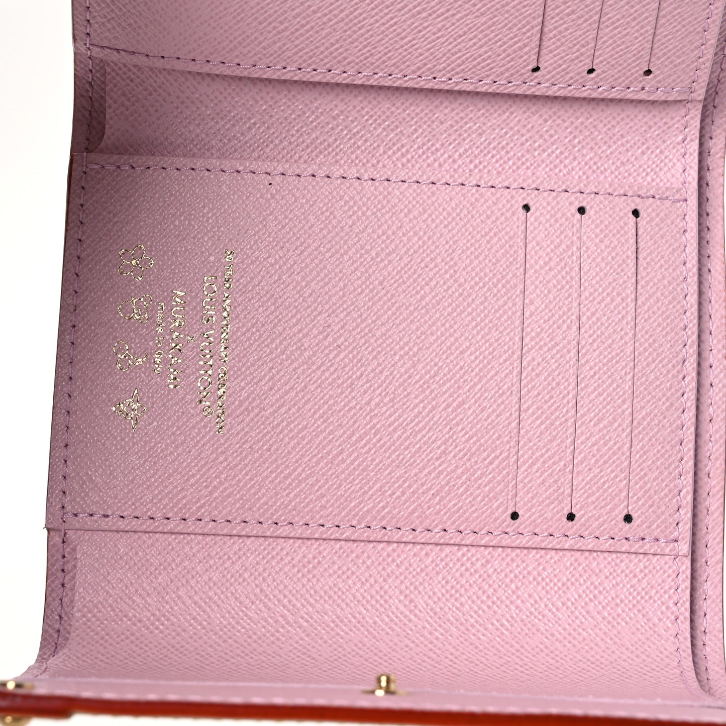 LV X TM Monogram Cherry Blossom Victorine Wallet Sakura Brown