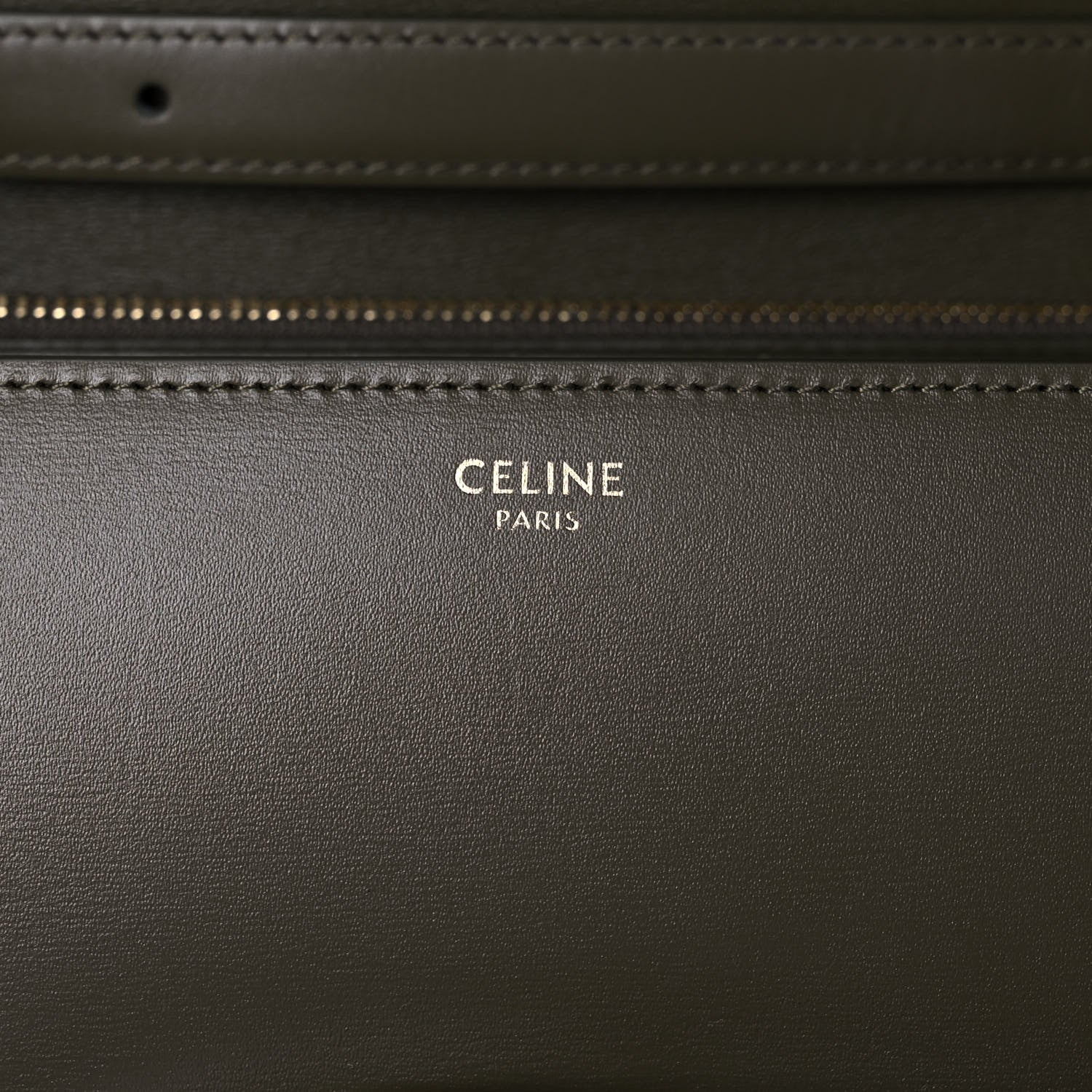 Celine Box Calfskin Medium Classic Box Flap Bag Army Green 5 of 9