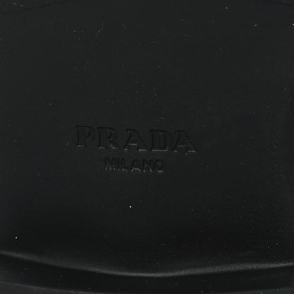Prada Satin Crystal Metal Triangle Logo 50mm Loafers 39.5 Cristal 6 of 7