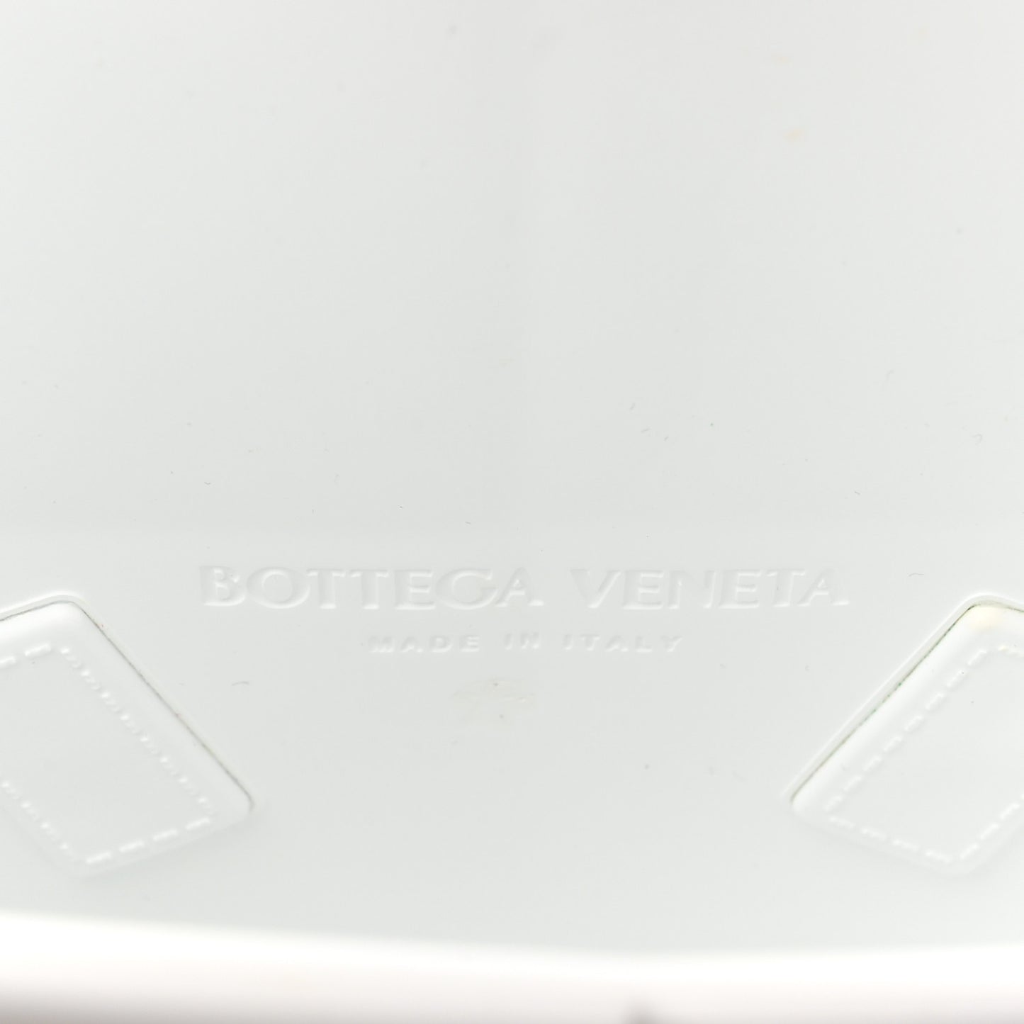 Rubber Intrecciato Mini Arco Tote White