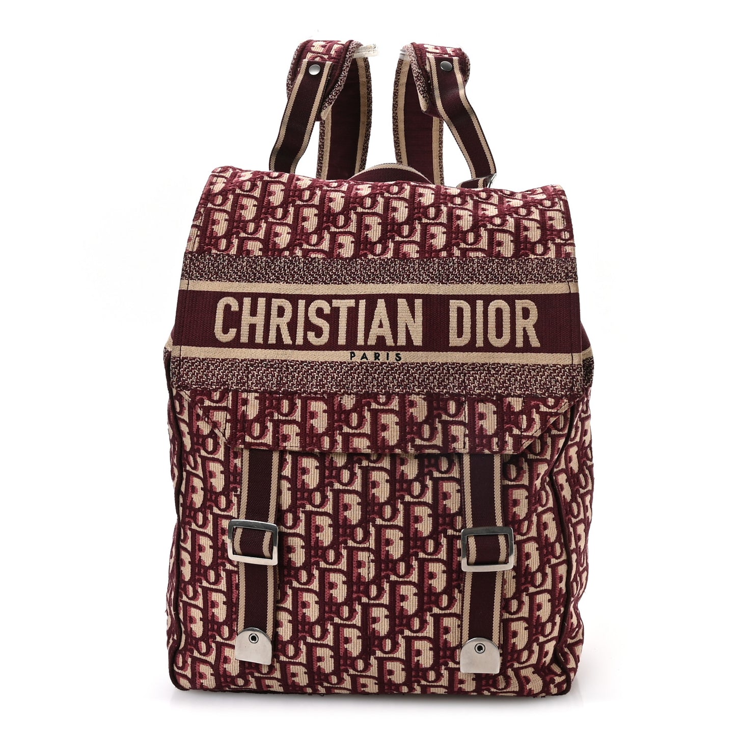 Oblique Backpack Bordeaux