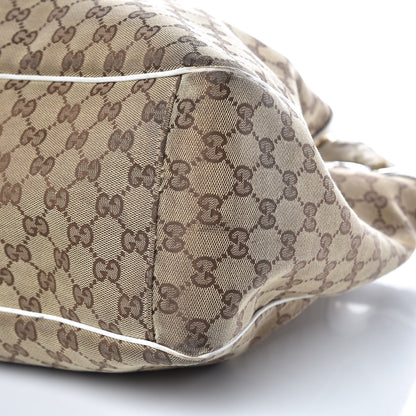 Gucci Monogram Large Positano Tote Off White 9 of 21