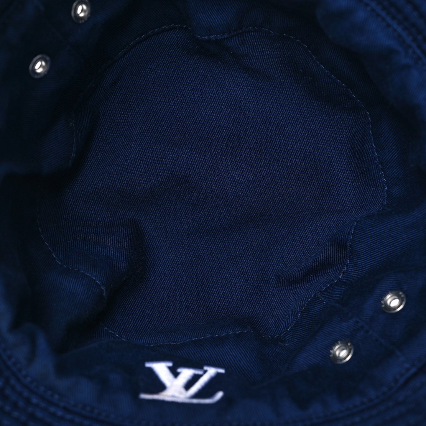 LV Graphical Reversible Bucket Hat Blue