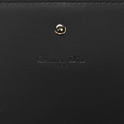 Christian Dior Matte Calfskin Studded Diorama Croisiere Chain Wallet Indigo 6 of 10