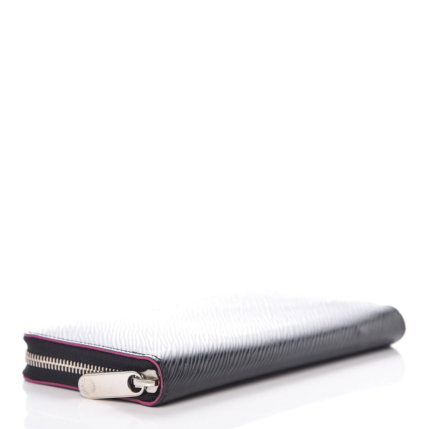 Louis Vuitton Epi Zippy Wallet Black Hot Pink 4 of 10