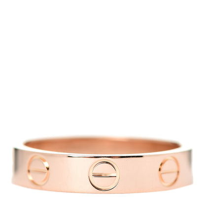 Cartier 18K Pink Gold 3.5mm LOVE Wedding Band Ring 48 4.5 1 of 4
