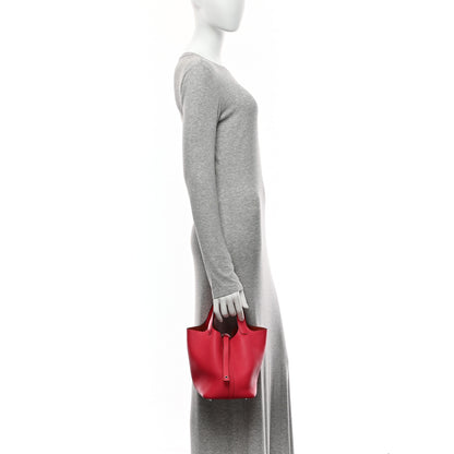 Hermes Taurillon Clemence Picotin Lock 18 PM Rose Mexico 2 of 10