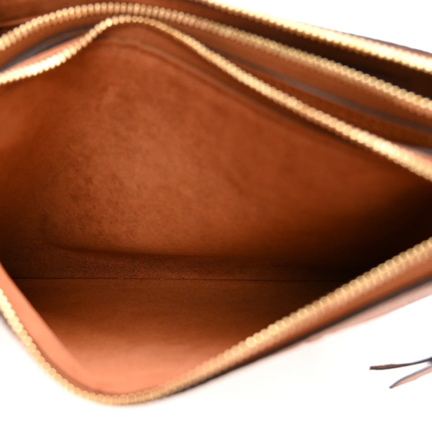 Louis Vuitton Empreinte Monogram Giant Double Zip Pochette Caramel 4 of 9