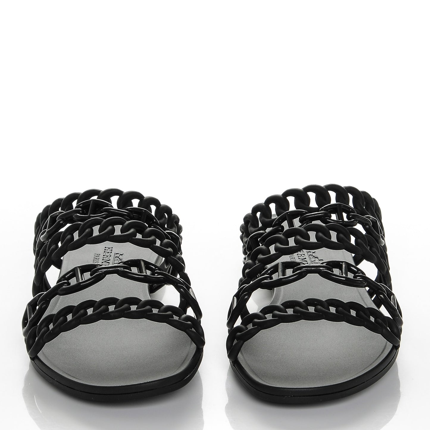 Rubber Chaine d'Ancre Nude Sandals 35 Black