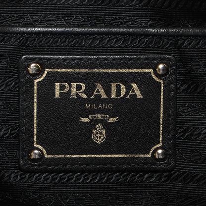 Prada Soft Calf Chain Tote Nero Black 6 of 10