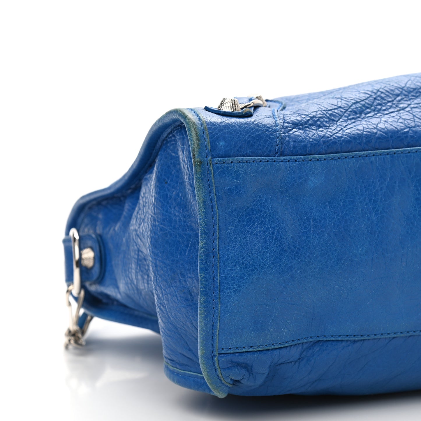 Agneau Giant 12 Silver Hardware City Bleu Lazuli