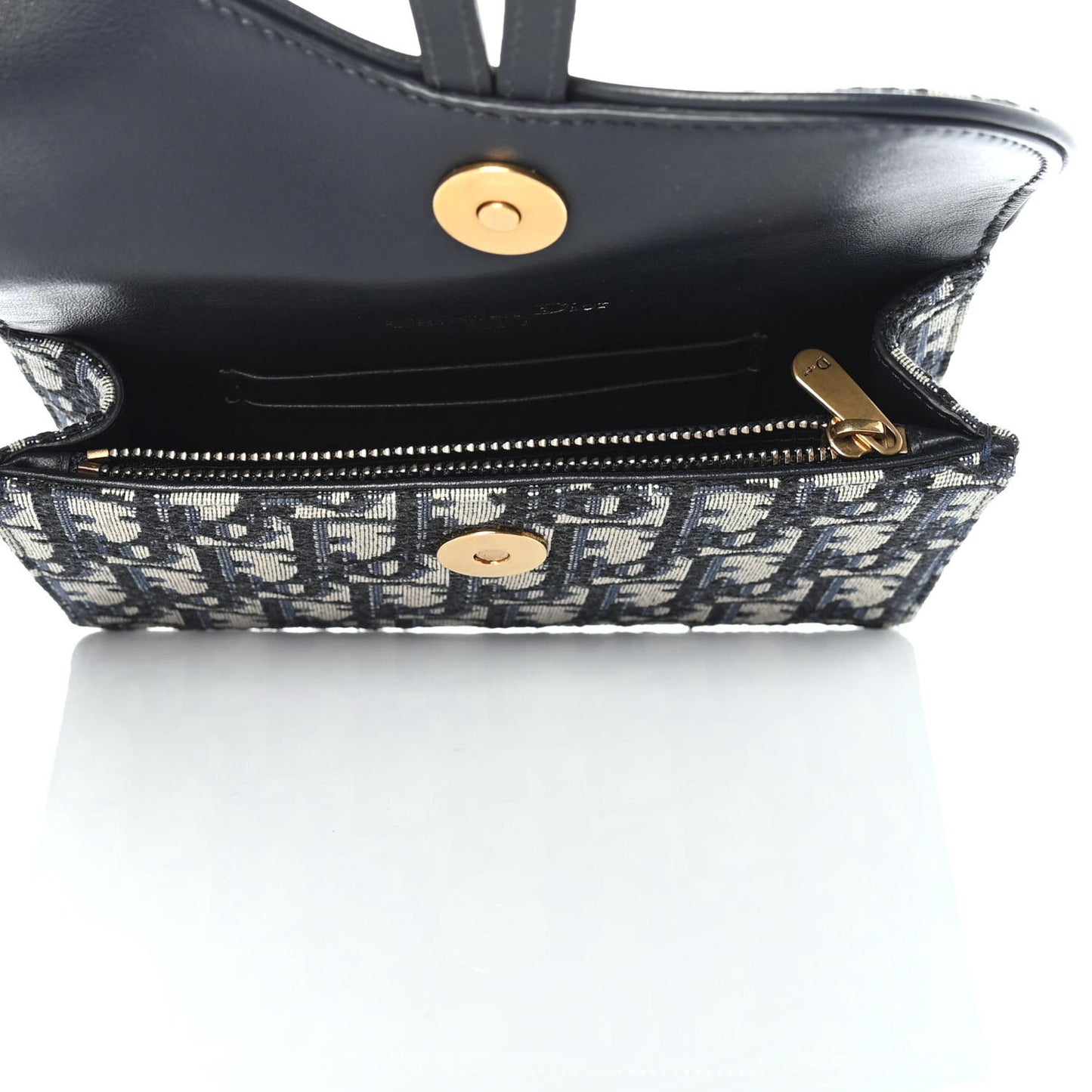Oblique Saddle Belt Bag Blue