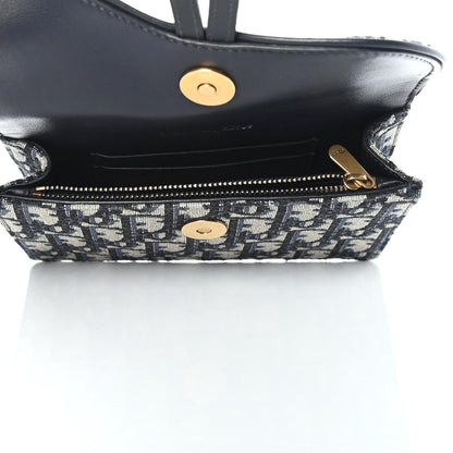 Christian Dior Oblique Saddle Belt Bag Blue 4 of 4