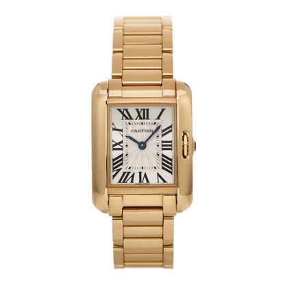 Cartier 18K Yellow Gold 23mm Tank Anglaise Quartz Watch 1 of 5