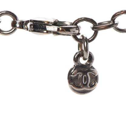Chanel Crystal CC Necklace Silver 5 of 8