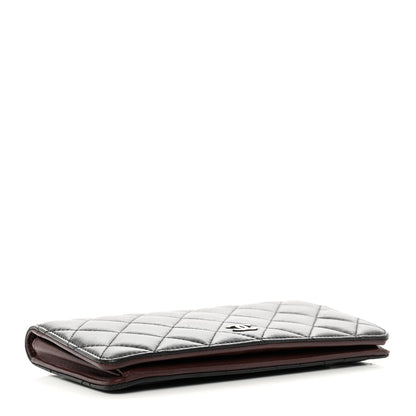 Chanel Lambskin Quilted Yen Wallet Black 4 of 8
