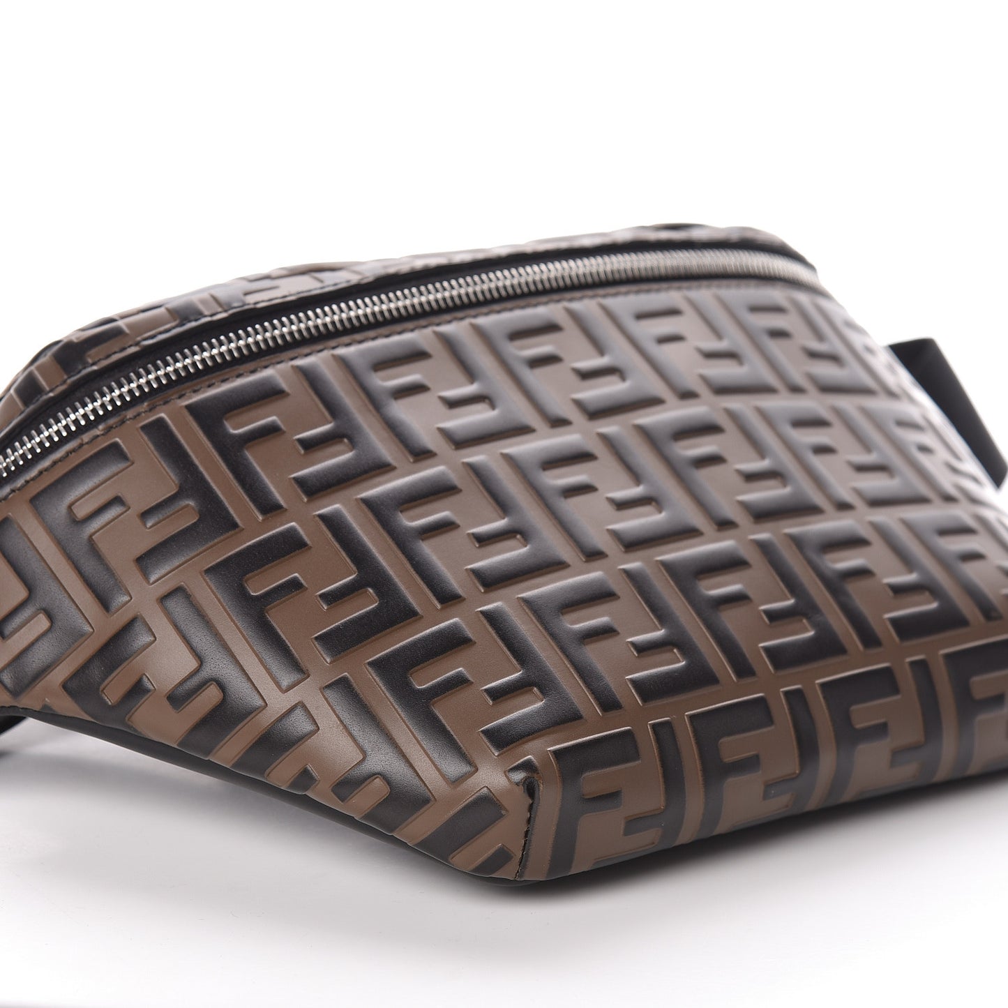 Vitello Century Bi-Color FF 1974 Embossed Belt Bag Maya Black