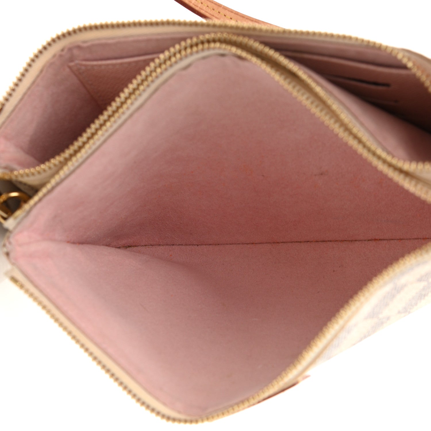 Louis Vuitton Damier Azur Double Zip Pochette 5 of 11