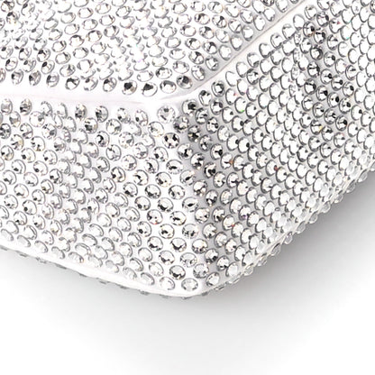 Prada Satin Crystal Mini Re-Edition 2000 Bag White 9 of 11