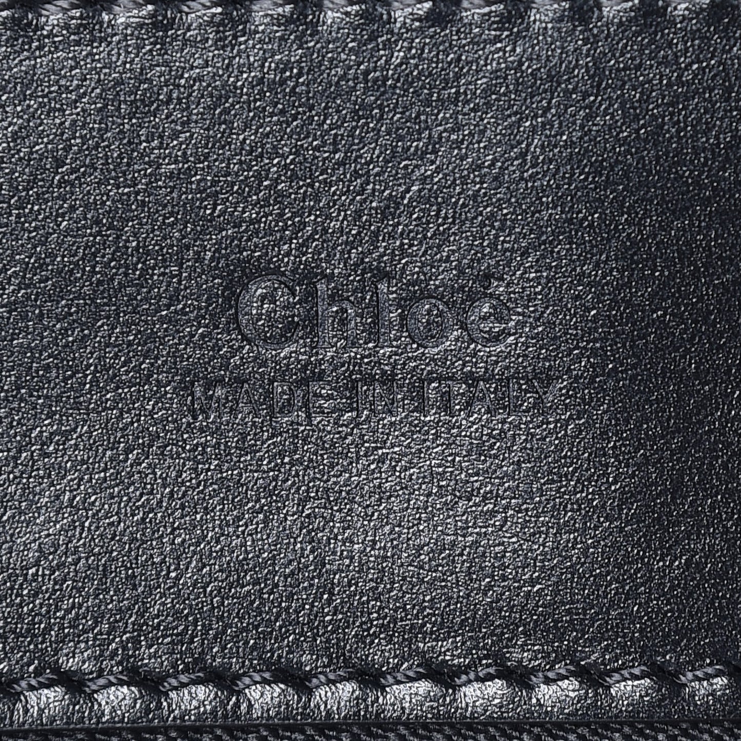 Calfskin Medium C Shoulder Bag Black