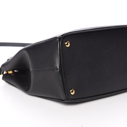 Prada Saffiano Medium Galleria Double Zip Tote Black 7 of 8