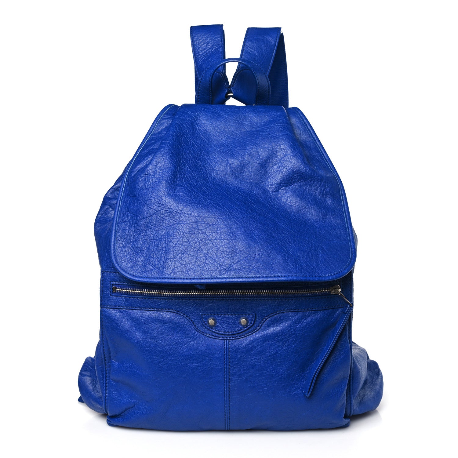 Balenciaga Agneau Classic Silver Hardware S Traveler Backpack Bleu Lazuli 1 of 9