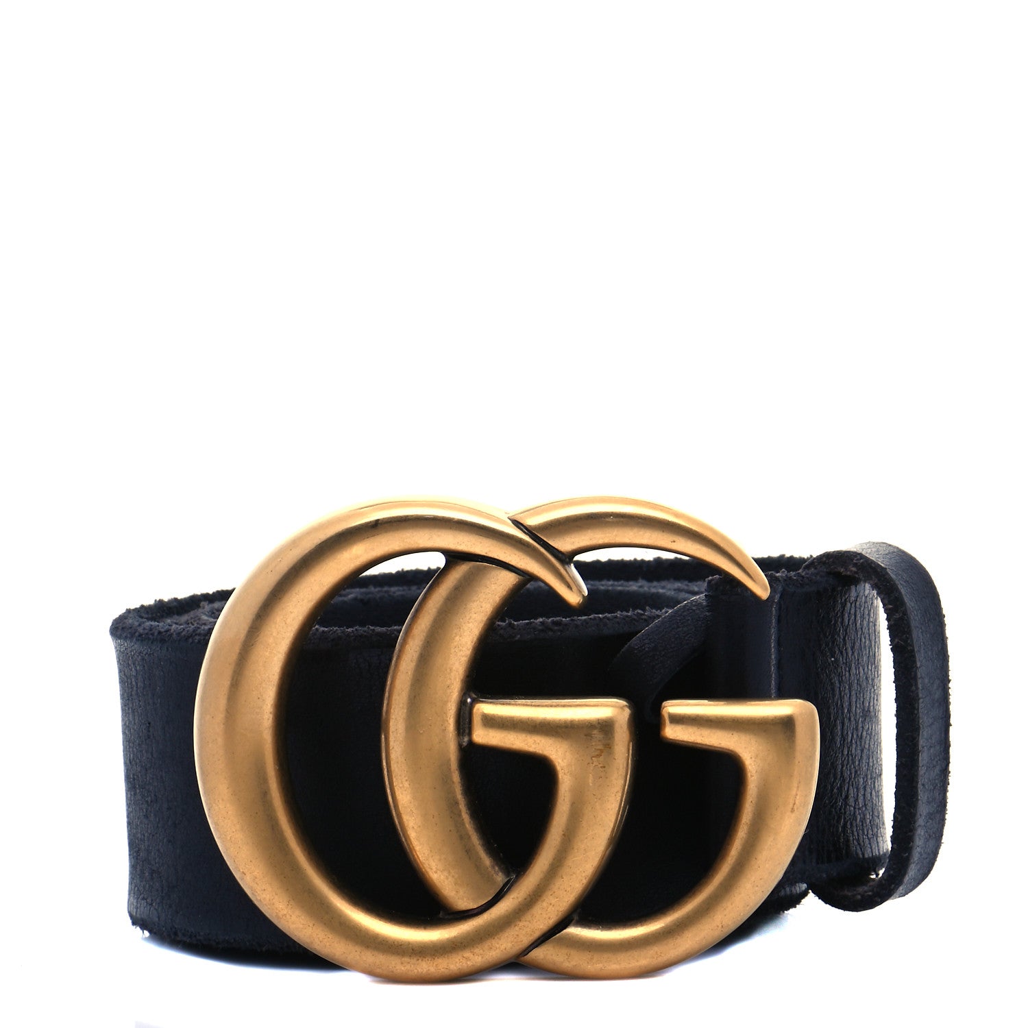 Gucci Faded Calfskin Double G 40mm Belt 80 32 Blue 1 of 6