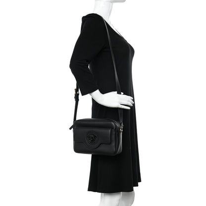 Versace Grained Calfskin Medusa Camera Bag Black 2 of 9
