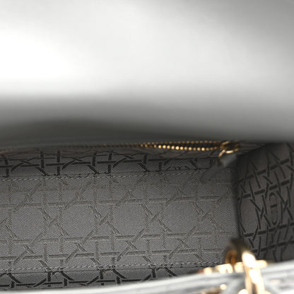 Christian Dior Lambskin Cannage Small My ABCDior Lady Dior Grey 5 of 10