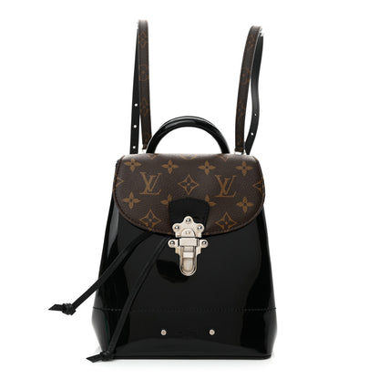 Louis Vuitton Patent Monogram Hot Springs Backpack Black 1 of 11