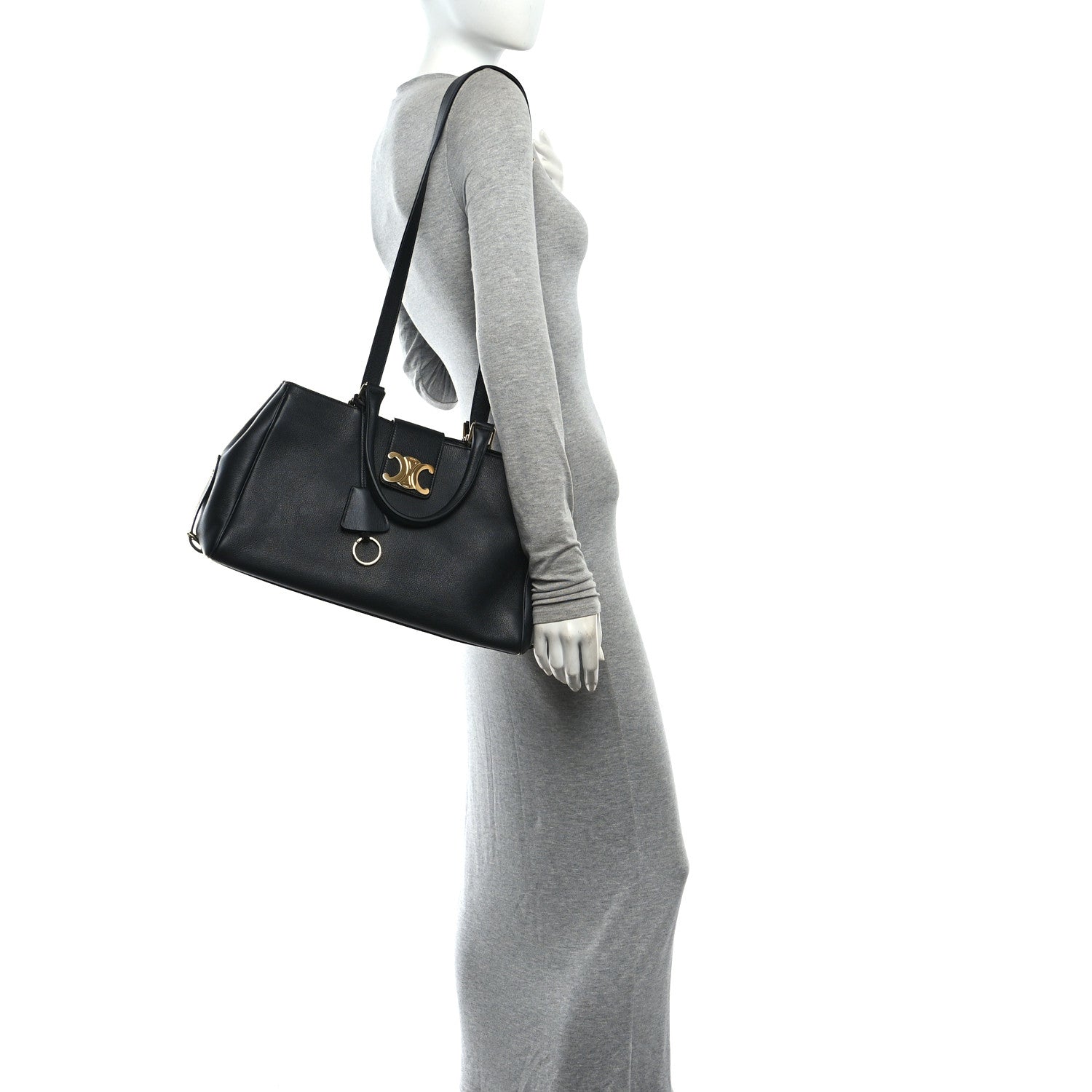 Celine Supple Calfskin Medium Appoline Black 2 of 9