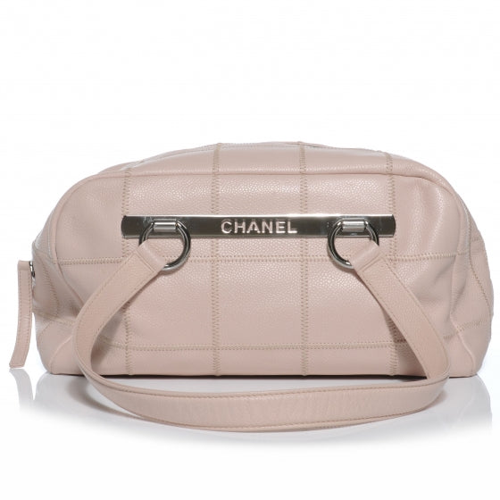 Chanel Caviar Square Stitched Bag Light Pink 1 of 7