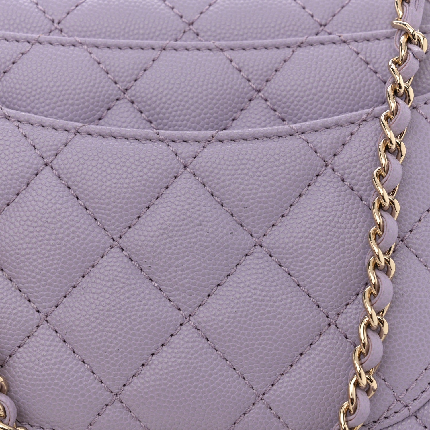 Chanel Caviar Quilted Mini Coco Handle Flap Light Purple 9 of 12