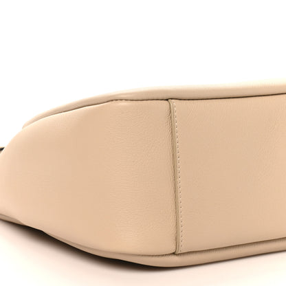 Saint Laurent Smooth Calfskin Small Le 5 A 7 Soft Hobo Sea Salt 8 of 9